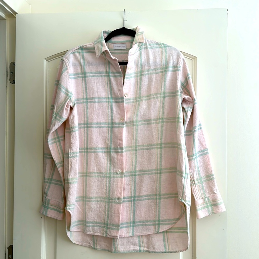 John Elliott Cotton Flannel Shirt